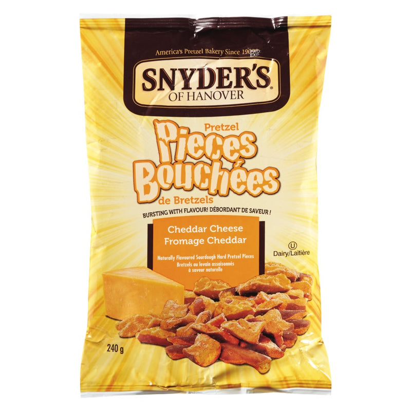 Snyder's Of Hanover Cheddar Cheese Pretzel Pieces, 240 g