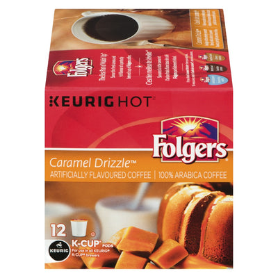 Folgers Keurig Caramel Drizzle Coffee, 108 g (12ct)