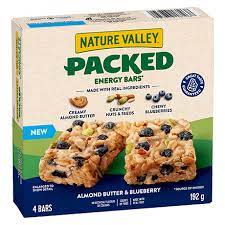 NATURE VALLEY ENERGY PACKED ALMOND BUTTER BLUEBERRY GRANOLA BARS, 192 g