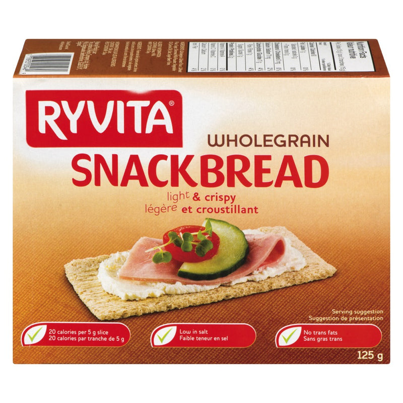 Ryvita Wholegrain Snackbread light & crispy, 125 g