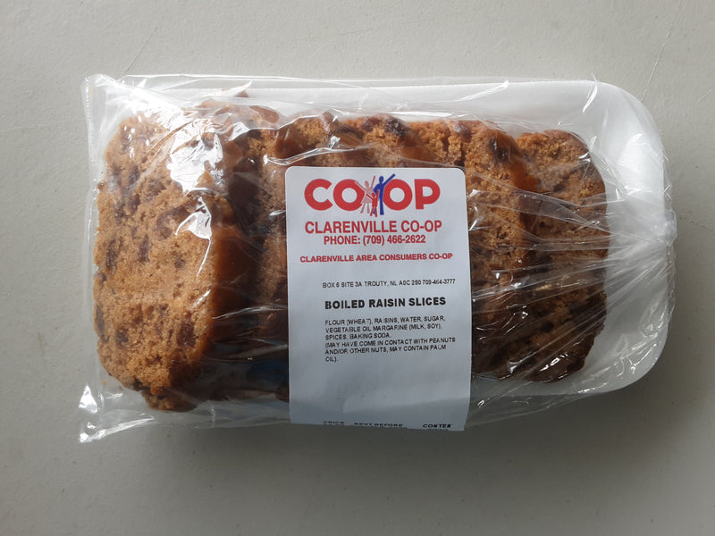 Clarenville Co Op Boiled Raisin Slices, 1 ct