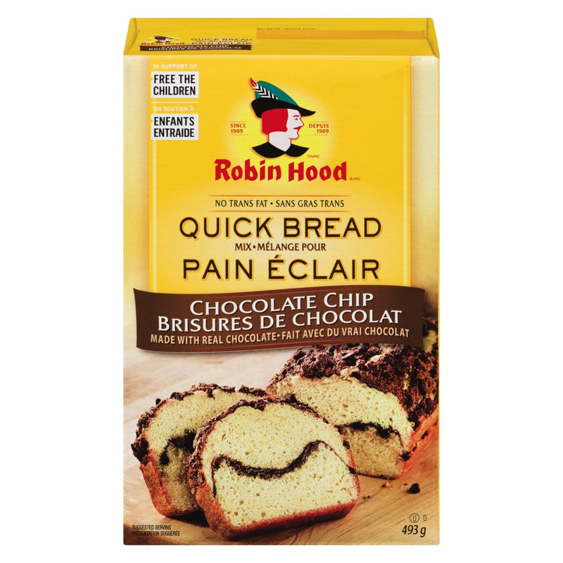 Robin Hood Chocolate Chip Quick Bread Mix , 493 g