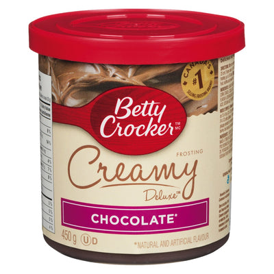 Betty Crocker Creamy Deluxe Frosting Chocolate, 450 g