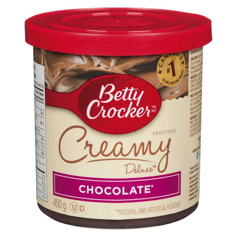 Betty Crocker Creamy Deluxe Frosting Chocolate, 450 g
