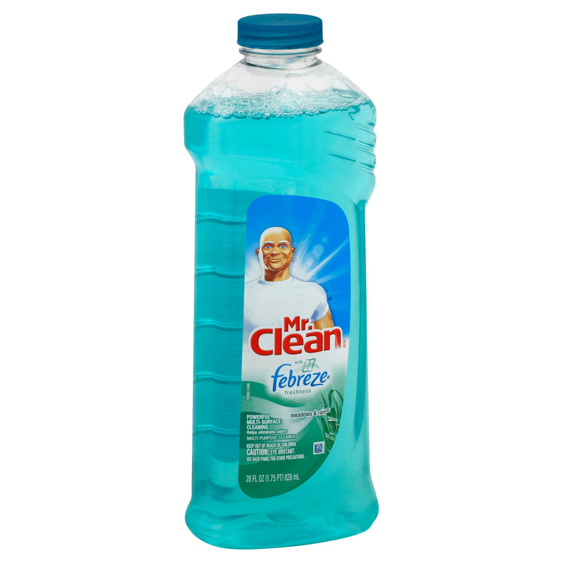 Mr. Clean Meadows & Rain Multi-Purpose Cleaner With Febreeze, 800 mL