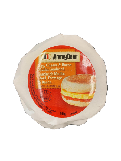 Jimmy Dean Egg Cheese & Bacon On A Muffin Breakfast Sandwich, 104 g