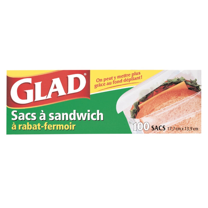 Glad Sandwich Bags, 100 ct