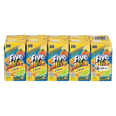 Five Alive Citrus Fruit Beverage Pouches, 10 ct