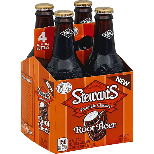 Stewart's Root Beer, 355 mL, 4 ct