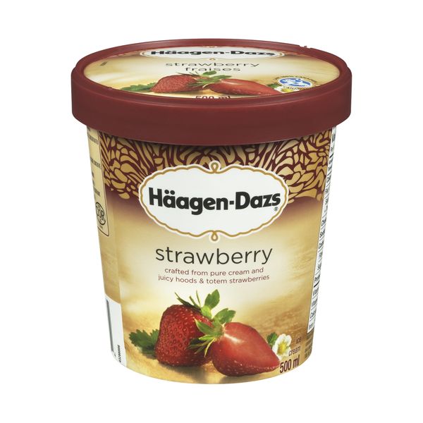 Haagen Dazs Strawberry Ice Cream, 500 mL