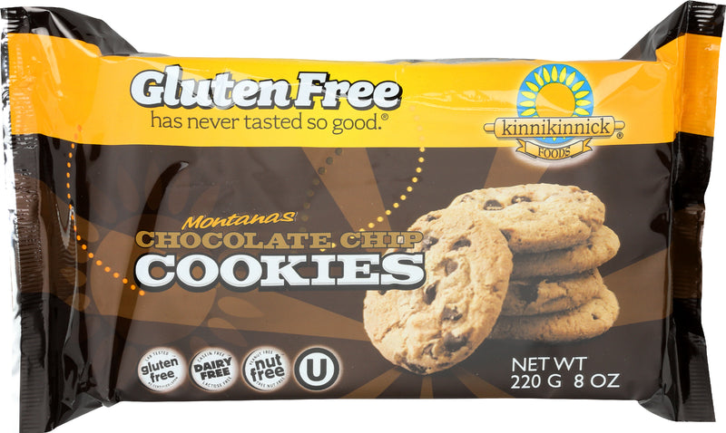Kinnikinnick Gluten Free Montanas Chocolate Chip Cookies, 220 g