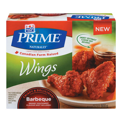 Maple Leaf Prime Barbeque Chicken Wings, 800 g