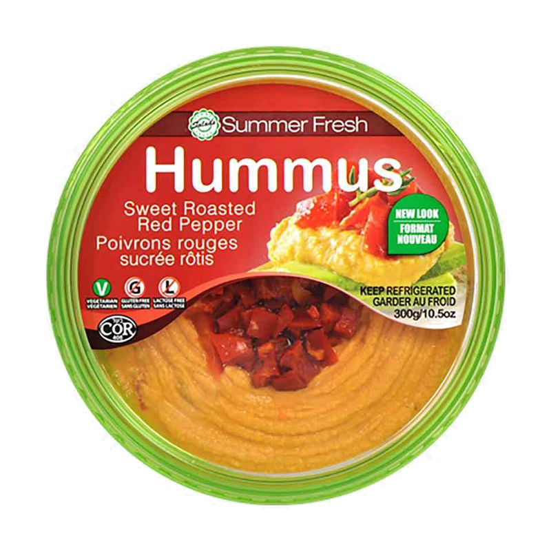 Summer Roasted Red Pepper Hummus, 300 g