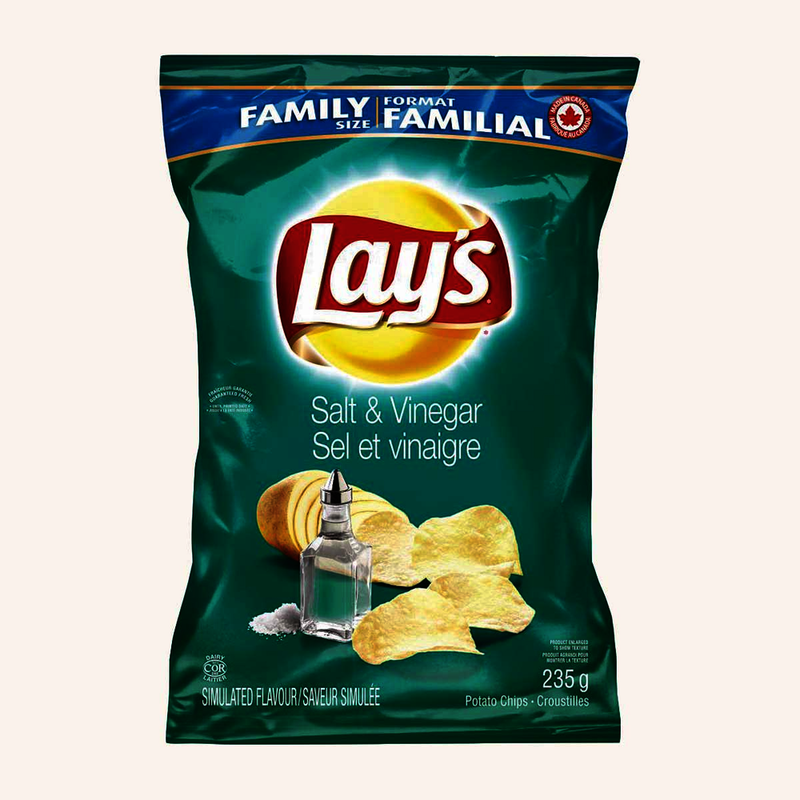 Lay's Salt & Vinegar Chips, 235g