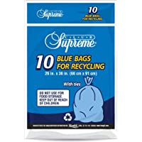 Club Supreme Blue Recycling Bags, 10 pk