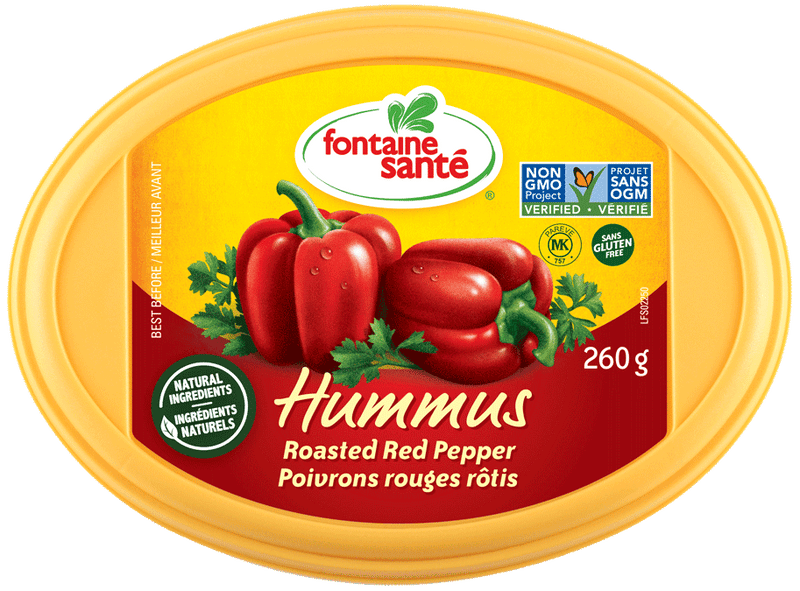 Fontaine Sante Roasted Red Pepper Hummus, 260 g
