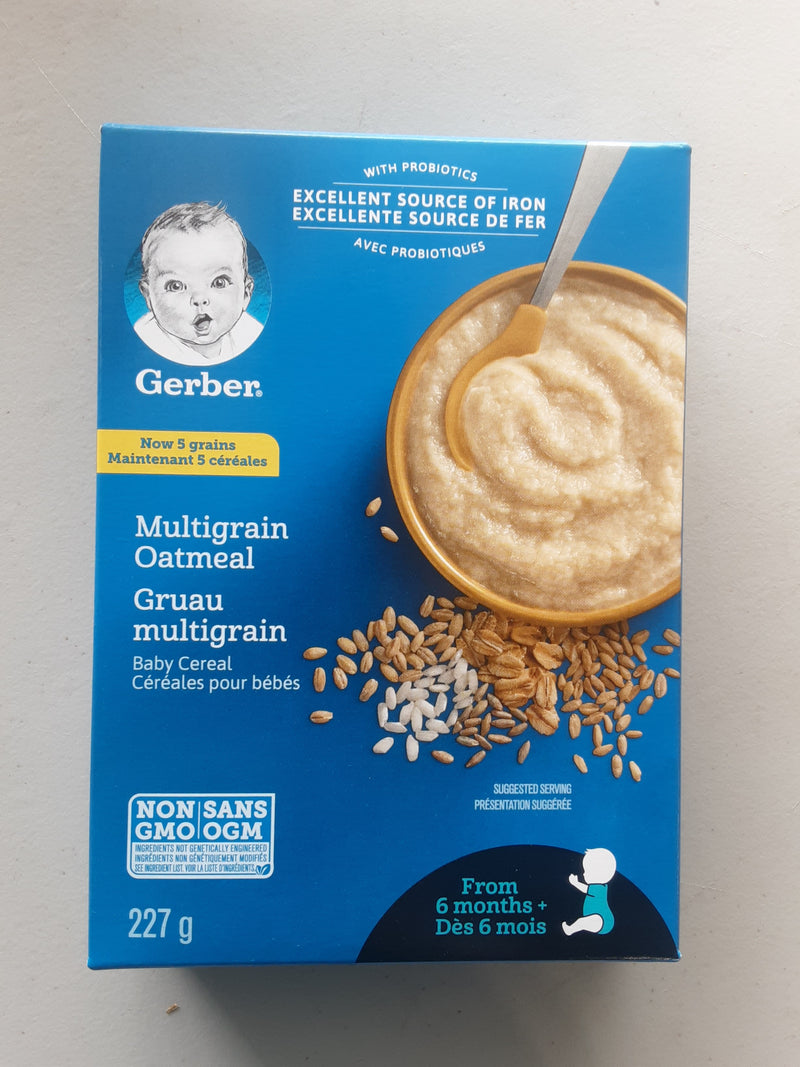 Gerber Multigrain Oatmeal, 227 g
