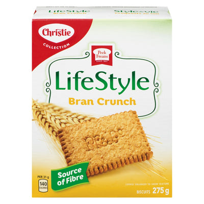 Peek Frean Lifestyle Bran Crunch Biscuits, 275 g