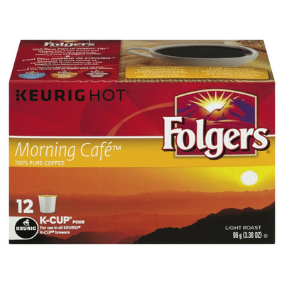 Folgers Keurig Morning Café Coffee, 96 g (12ct)