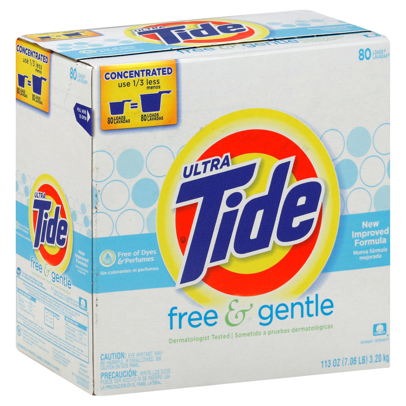 TIDE FREE AND GENTLE LAUNDRY DETERGENT POWDER,  3.20kg