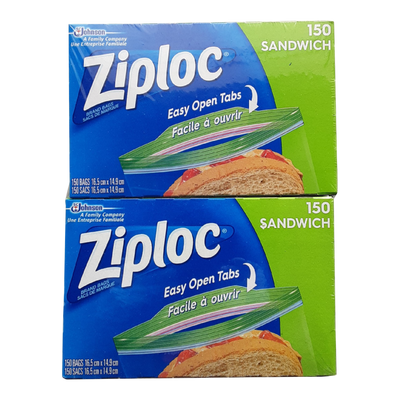 Ziploc Sandwich Bags, 4 x 150 ct