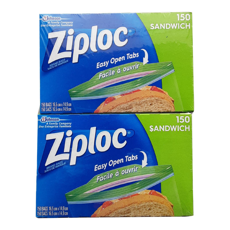 Ziploc Sandwich Bags, 4 x 150 ct