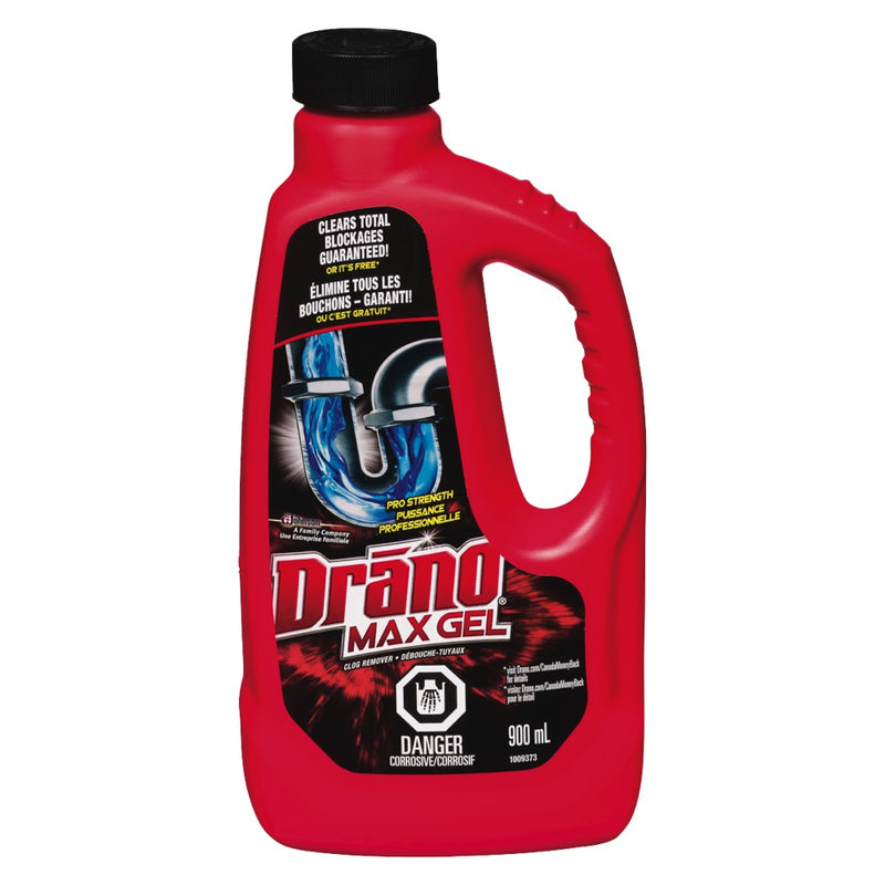 Drano Max Gel Clog Remover, 900 mL