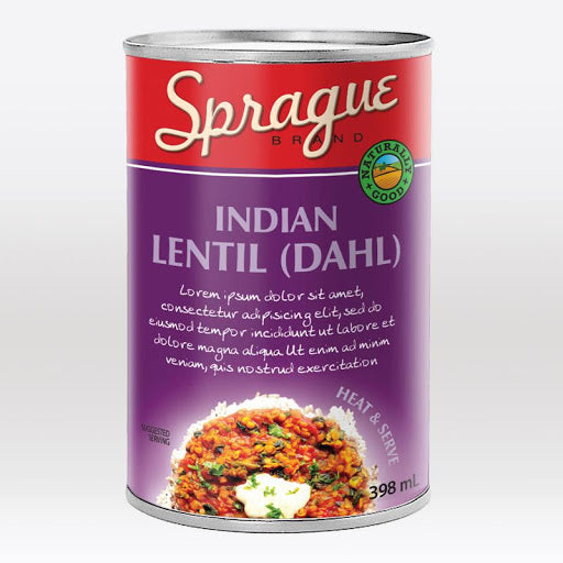Sprague Brand Indian Lentil (Dahl), 398 mL