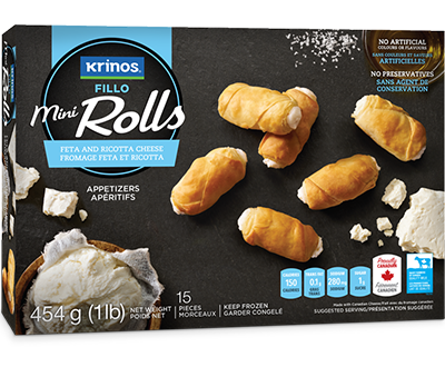 KRINOS FILLO MINI ROLLS, 454g