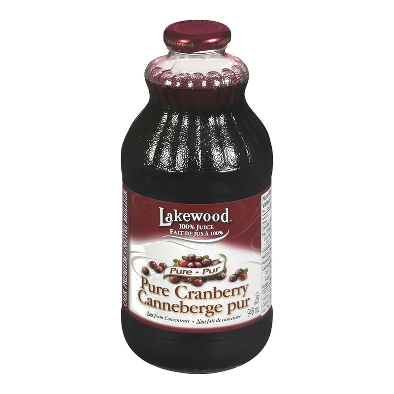 Lakewood Pure Organic Cranberry Juice, 946 mL