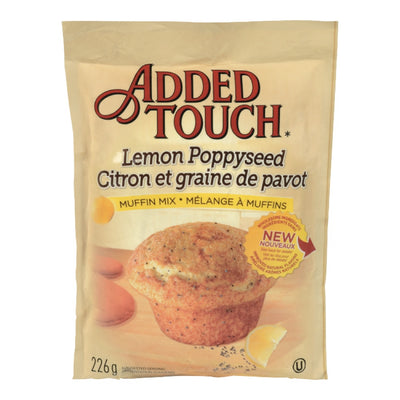 Added Touch, Lemon Poppyseed Flavor Muffin Mix, 226 g