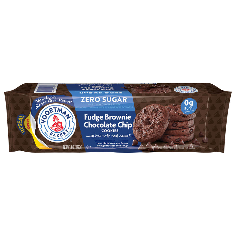 Voortman Sugar Free Fudge Chocolate Chip Cookies, 227 g