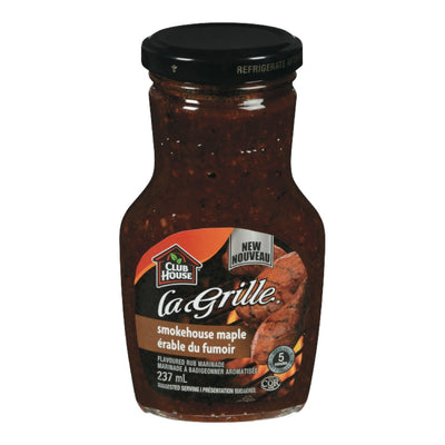 Club House La Grille Maple Smokehouse Marinade, 237 mL