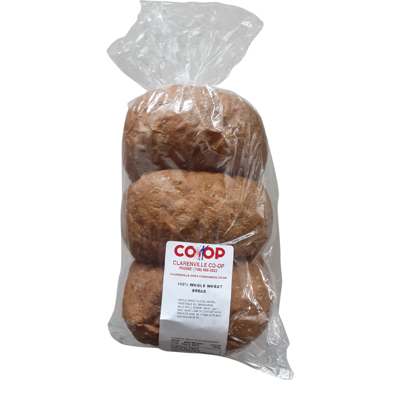 100% WHOLE WHEAT BREAD