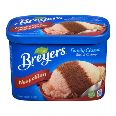 Breyers Neapolitan Frozen Dessert, 1.66 l