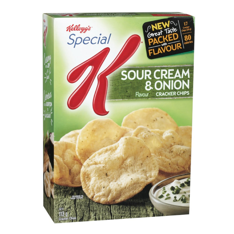 Kellogg's Sour Cream & Onion Cracker Chips, 113 g