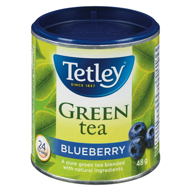 Tetley Green Tea Blueberry, 48g  (24ct)