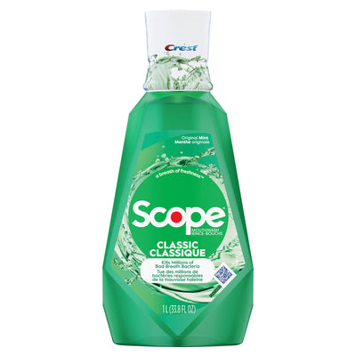 Crest Scope Classic Peppermint Mouthwash, 1L