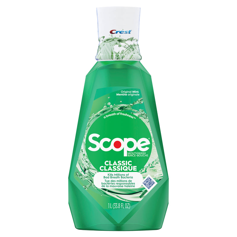 Crest Scope Classic Peppermint Mouthwash, 1L