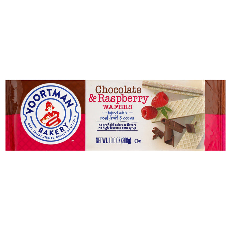Voortman Bakery Chocolate & Raspberry Wafers, 301 g