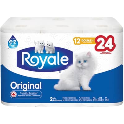 ROYALE 9 MEGA ROLLS BATHROOM TISSUE