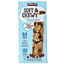 Kirkland Signature Soft & Chewy Chocolate Chip Granola Bars, 1.53 kg