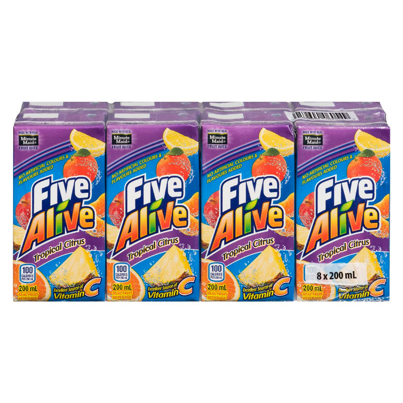 Minute Maid Five Alive Tropical Citrus, 8 x 200 mL