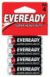 Eveready Super Heavy Duty AA Batteries, 4 ct
