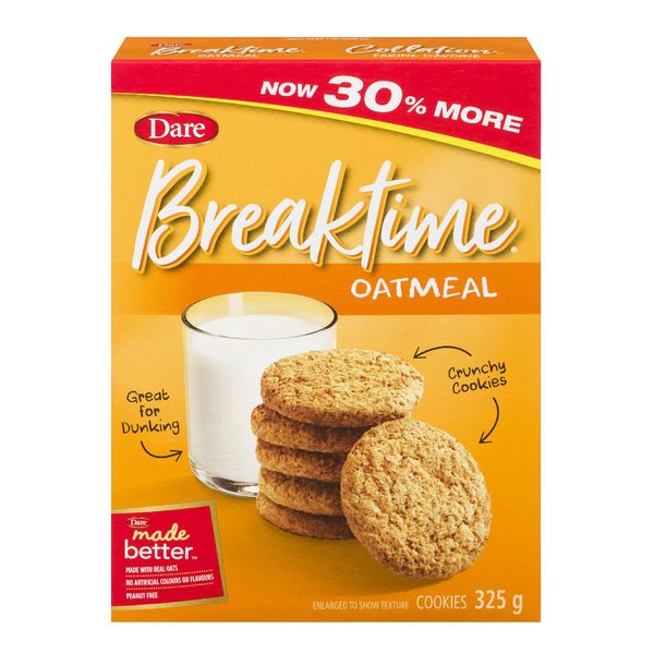 Dare Breaktime Oatmeal Cookies, 325 g