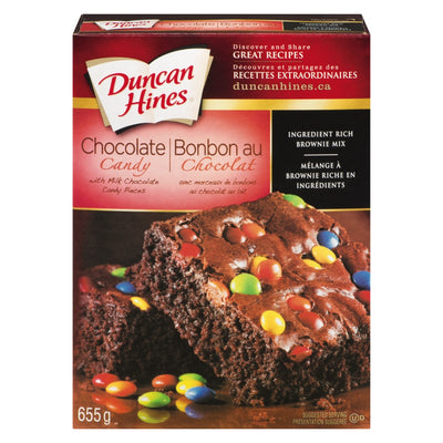 Duncan Hines Chocolate Candy Brownie Mix, 655 g