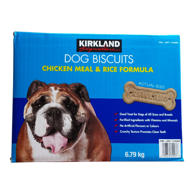 Kirkland Signature Chicken Meal and Rice Dog Biscuits, 6.79 kg