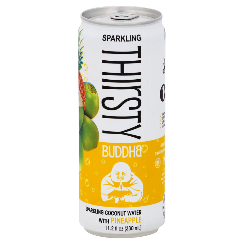 Thirsty Buddha With Pineapple Sparkling Coconut Water, 330 mL