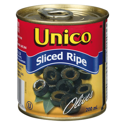 Unico Sliced Ripe Olives, 200 mL