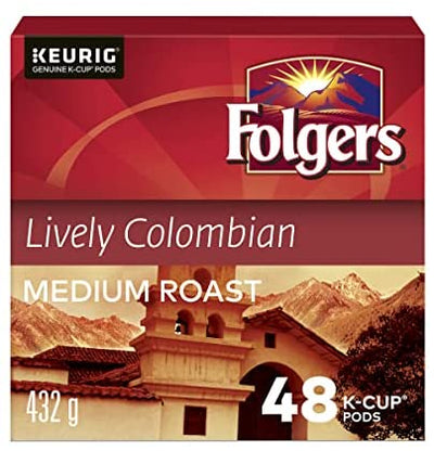Folgers Keurig Lively Colombian Coffee, 432 g (48ct)